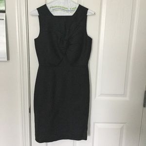 J Crew Drape Knot Black Dress in Size 00
